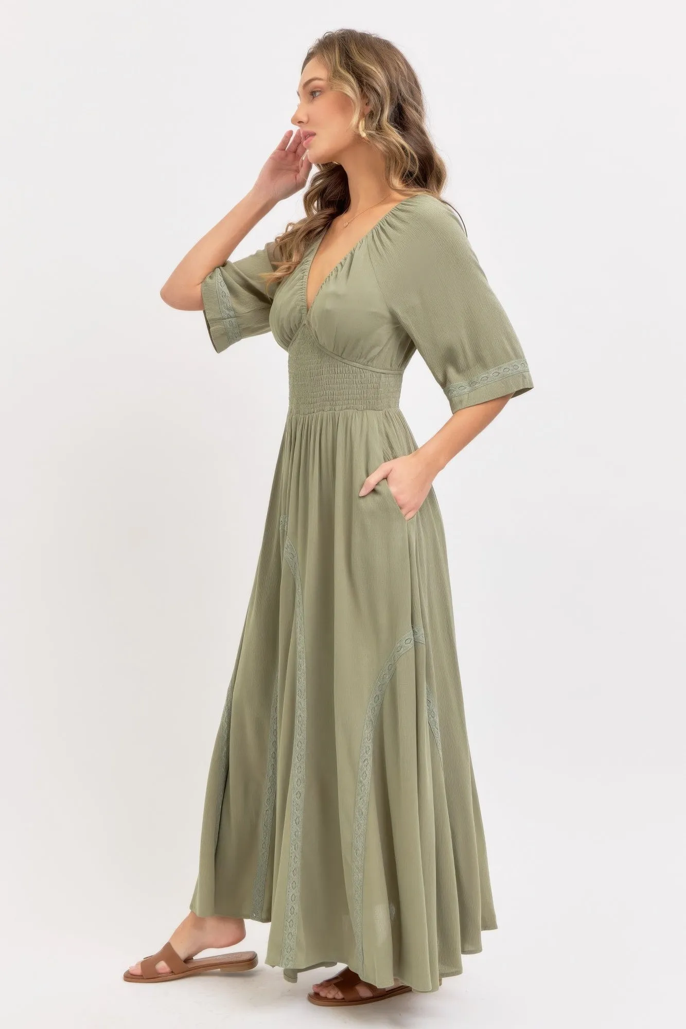 Romantic Flowy Maxi Dress sold by Gigi Laurent product image thumbnail 4