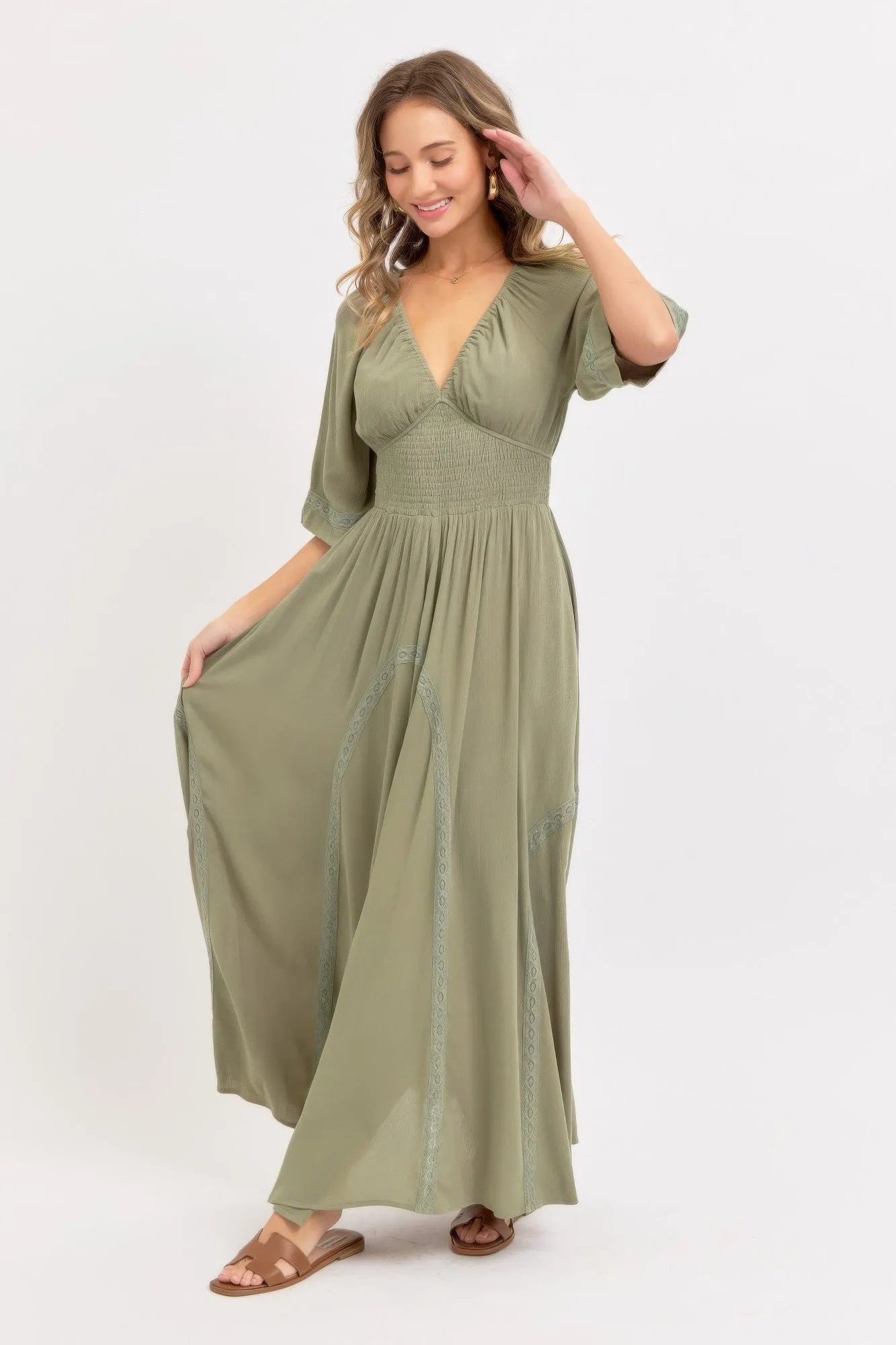 Romantic Flowy Maxi Dress sold by Gigi Laurent product image thumbnail 3