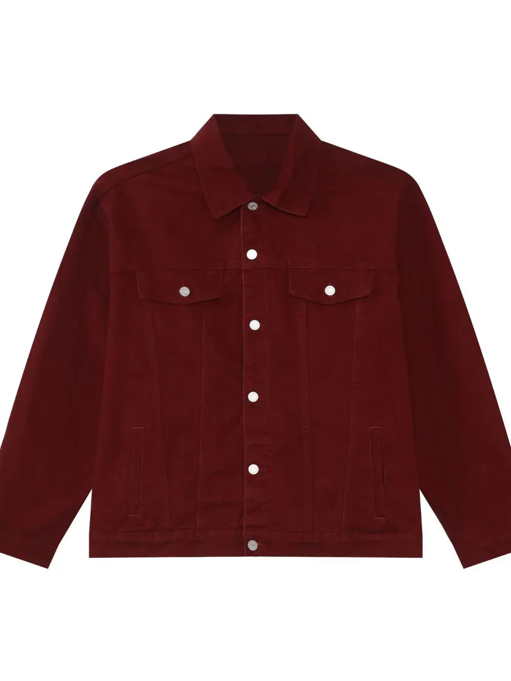 Men's Button Up Dropped Shoulder Denim Jacket sold by Gigi Laurent product image thumbnail 4