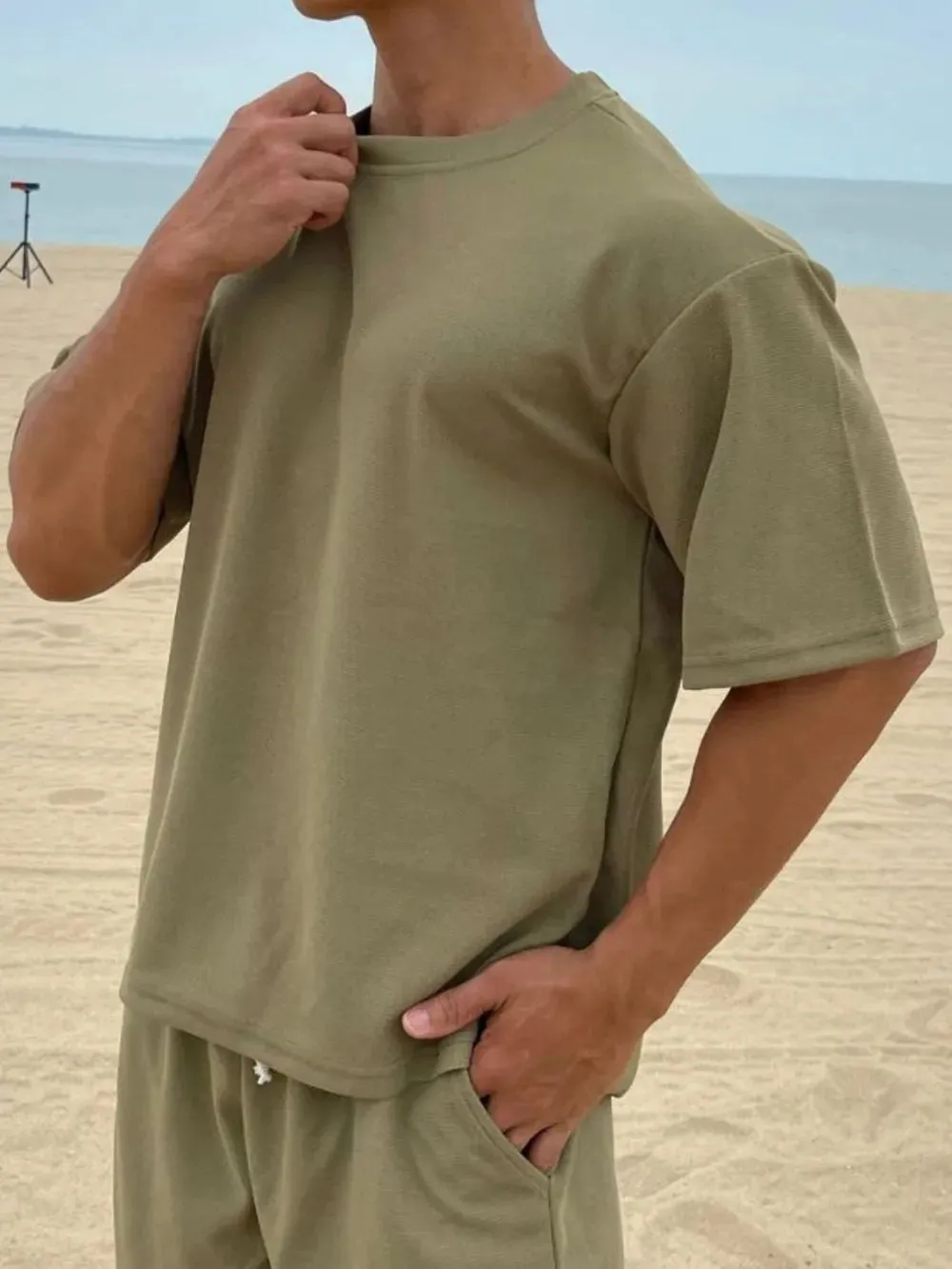 Men's Plus Size Round Neck Half Sleeve T-Shirt sold by Gigi Laurent product image thumbnail 2