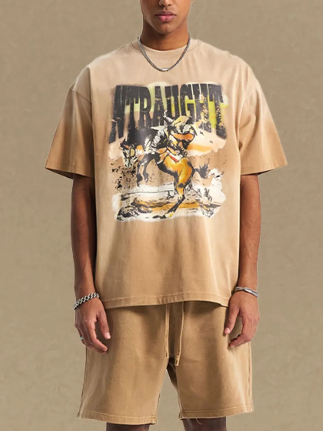 Men's Graphic Round Neck Half Sleeve T-Shirt sold by Gigi Laurent product image thumbnail 2