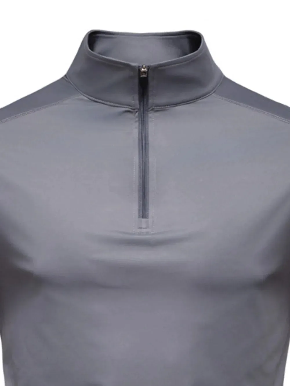 Men's Sun Protection Long Sleeve Half-Zip T-Shirt sold by Gigi Laurent product image thumbnail 3