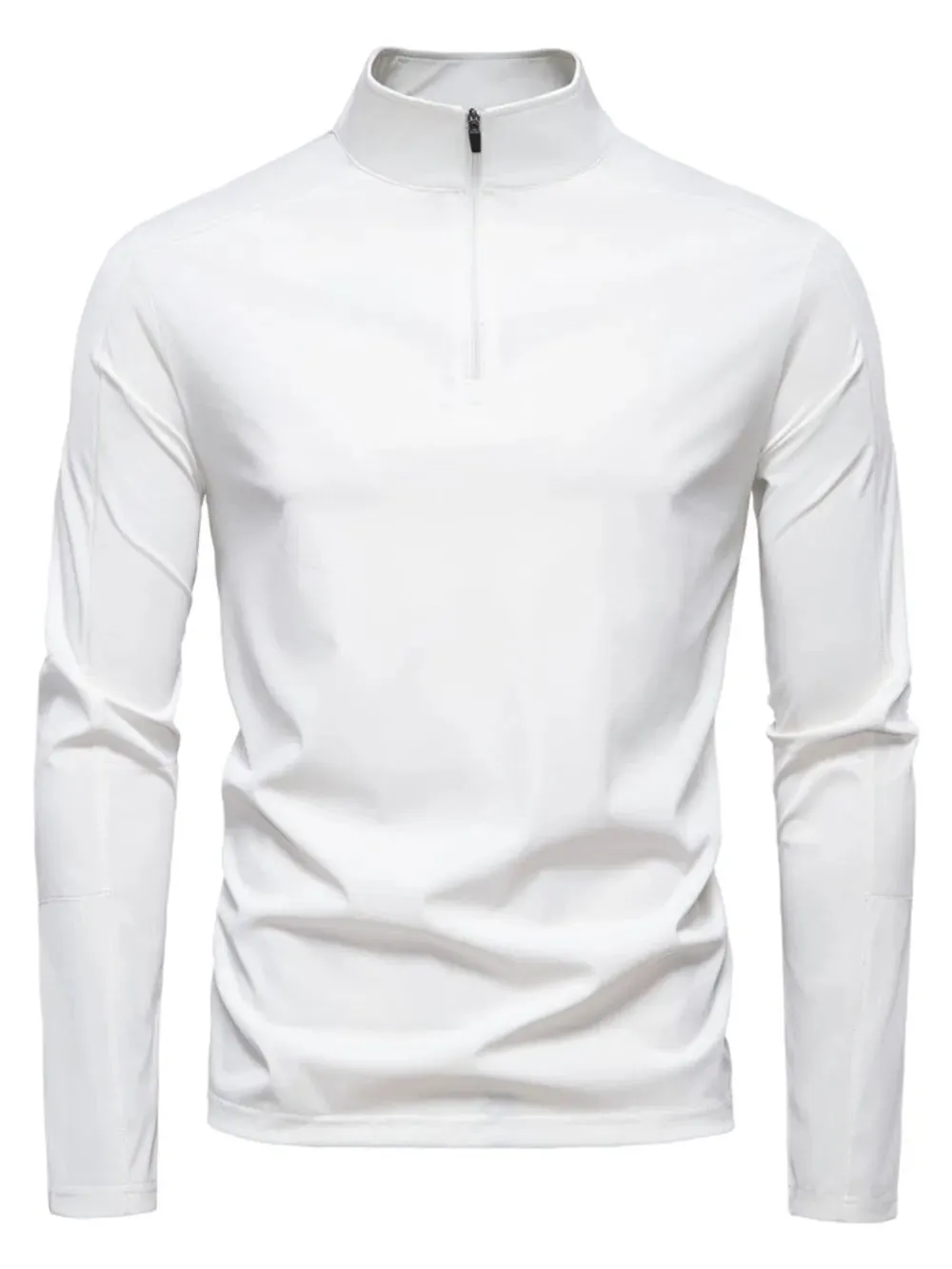 Men's Sun Protection Long Sleeve Half-Zip T-Shirt sold by Gigi Laurent product image thumbnail 5