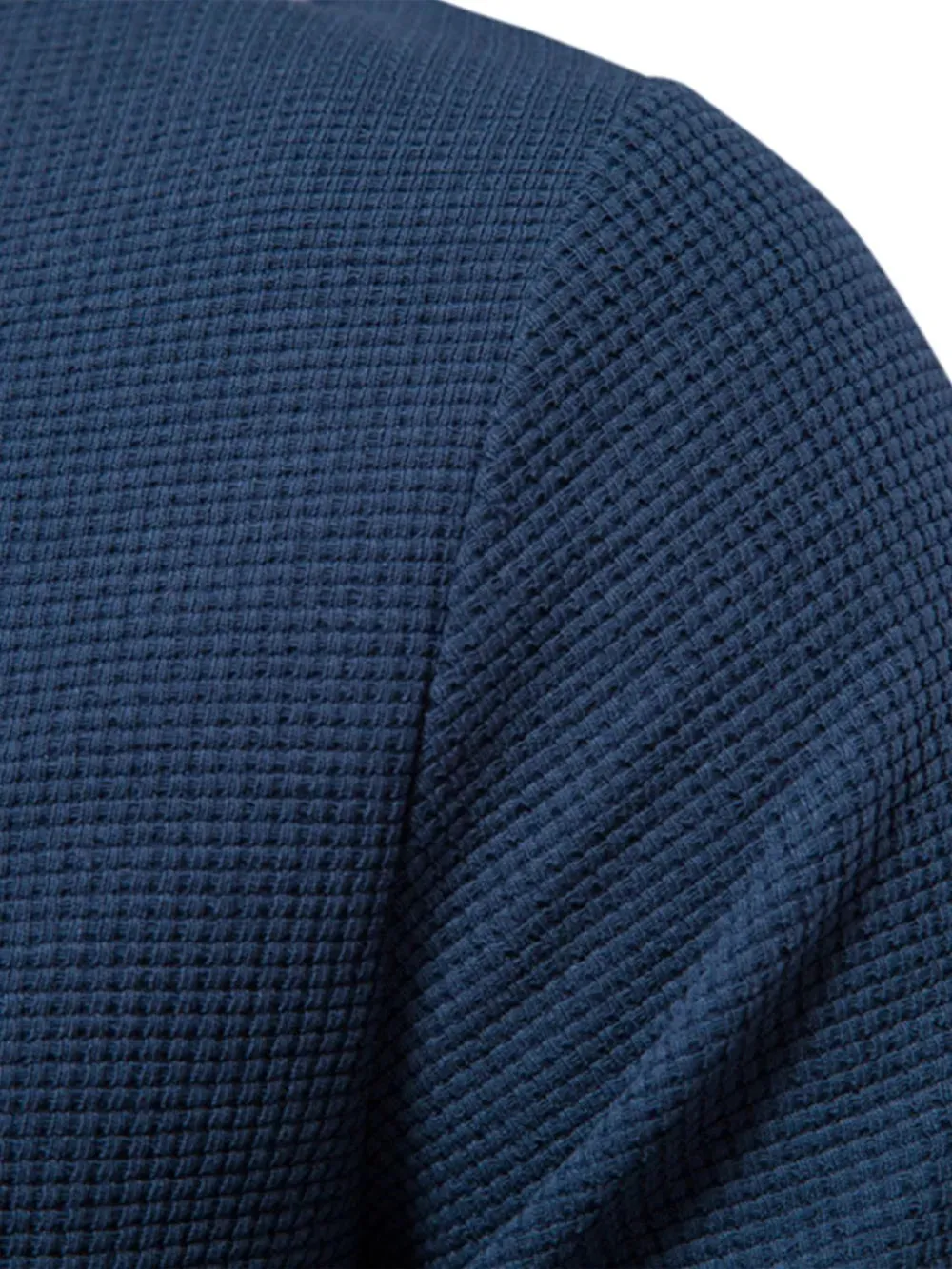 Men's Waffle-Knit Round Neck T-Shirt sold by Gigi Laurent product image thumbnail 3