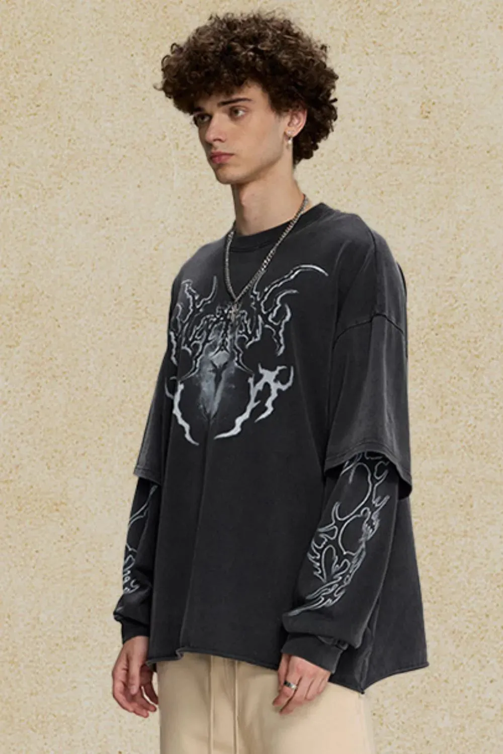 Men's Round Neck Graphic T-Shirt sold by Gigi Laurent product image thumbnail 4