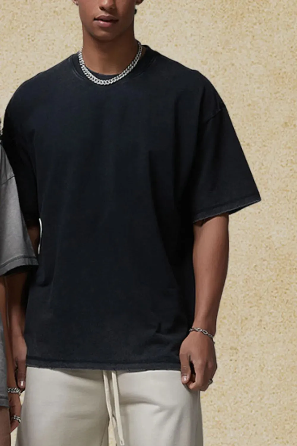 Men's Round Neck Half Sleeve T-Shirt sold by Gigi Laurent product image thumbnail 3