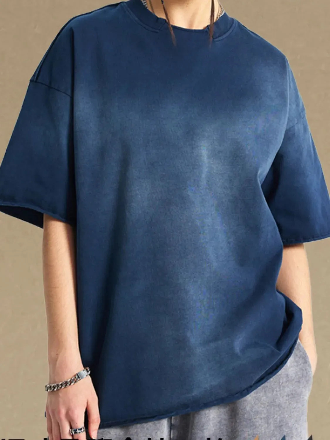 Men's Round Neck Half Sleeve T-Shirt sold by Gigi Laurent product image thumbnail 4