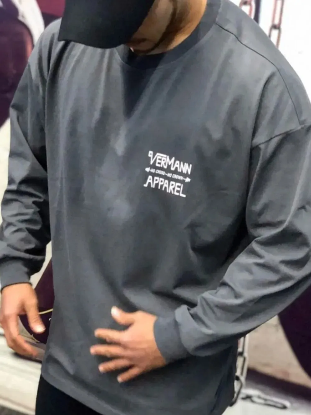 Men's Round Neck Long Sleeve T-Shirt sold by Gigi Laurent