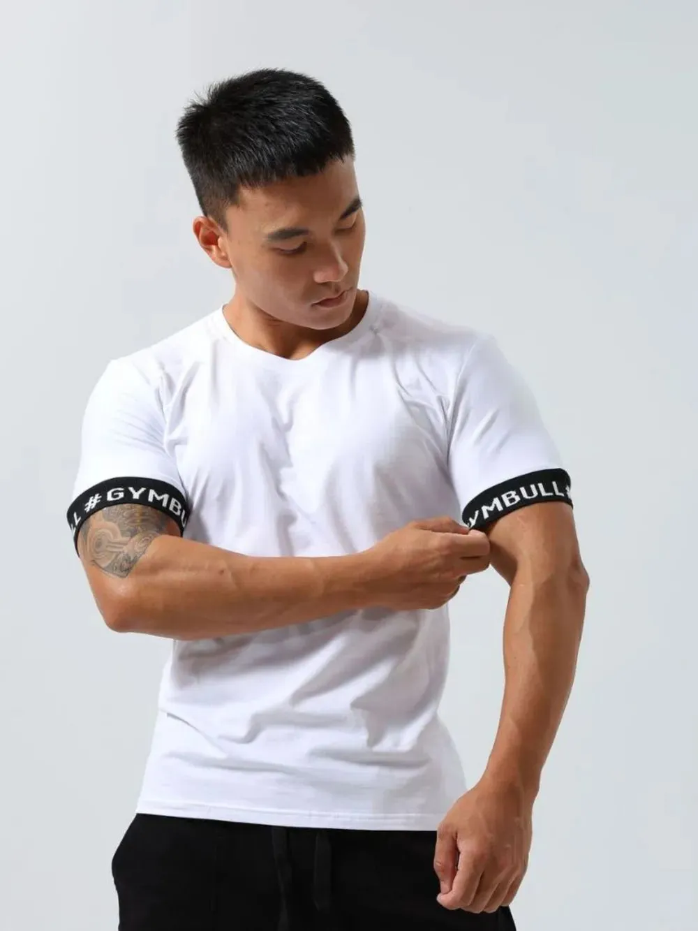 Men's Round Neck Contrast Short Sleeve T-Shirt sold by Gigi Laurent product image thumbnail 3
