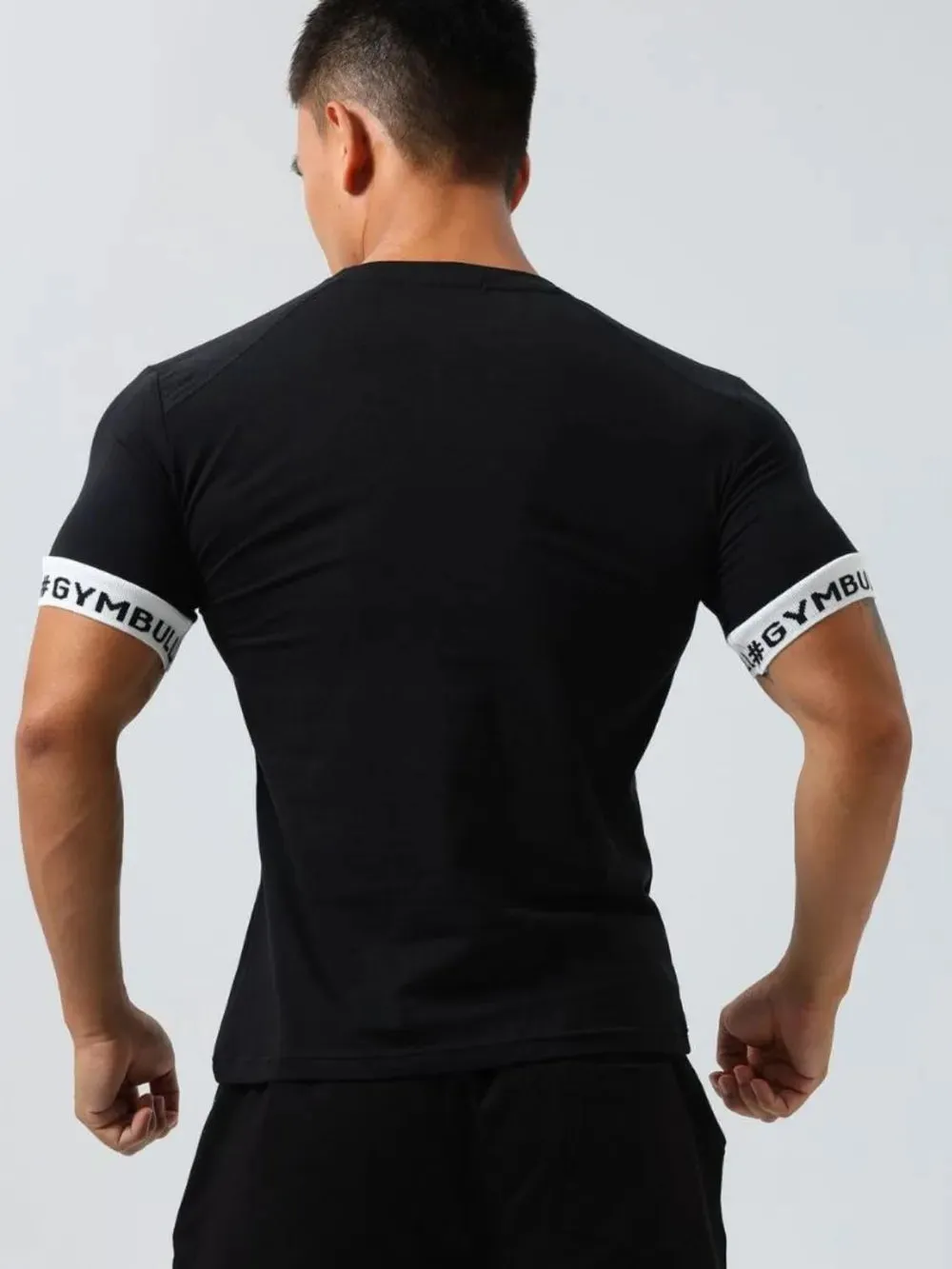 Men's Round Neck Contrast Short Sleeve T-Shirt sold by Gigi Laurent product image thumbnail 4