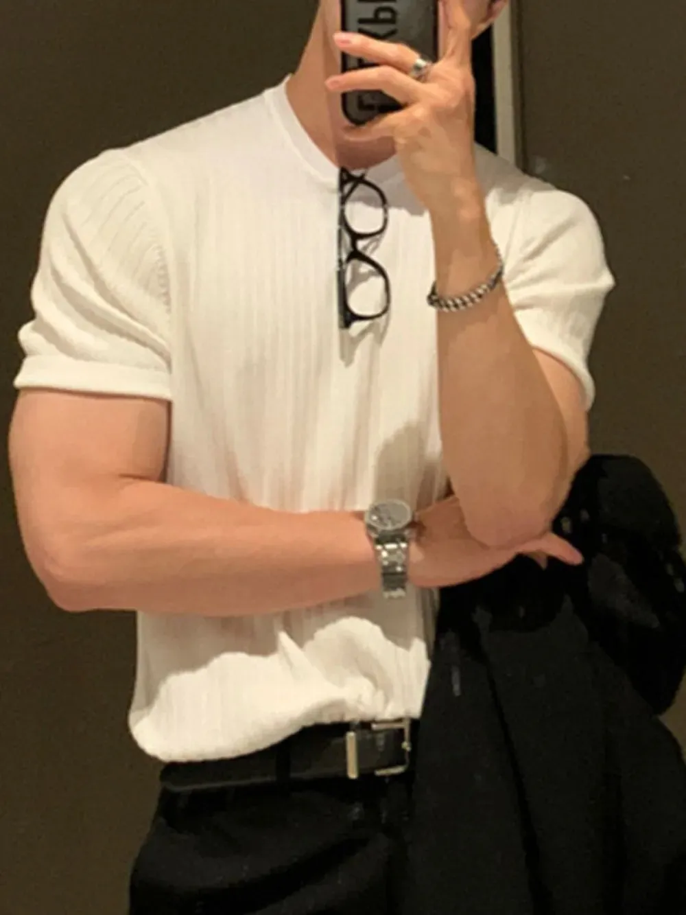 Men's Full Size Round Neck Short Sleeve T-Shirt Plus Size sold by Gigi Laurent product image thumbnail 2