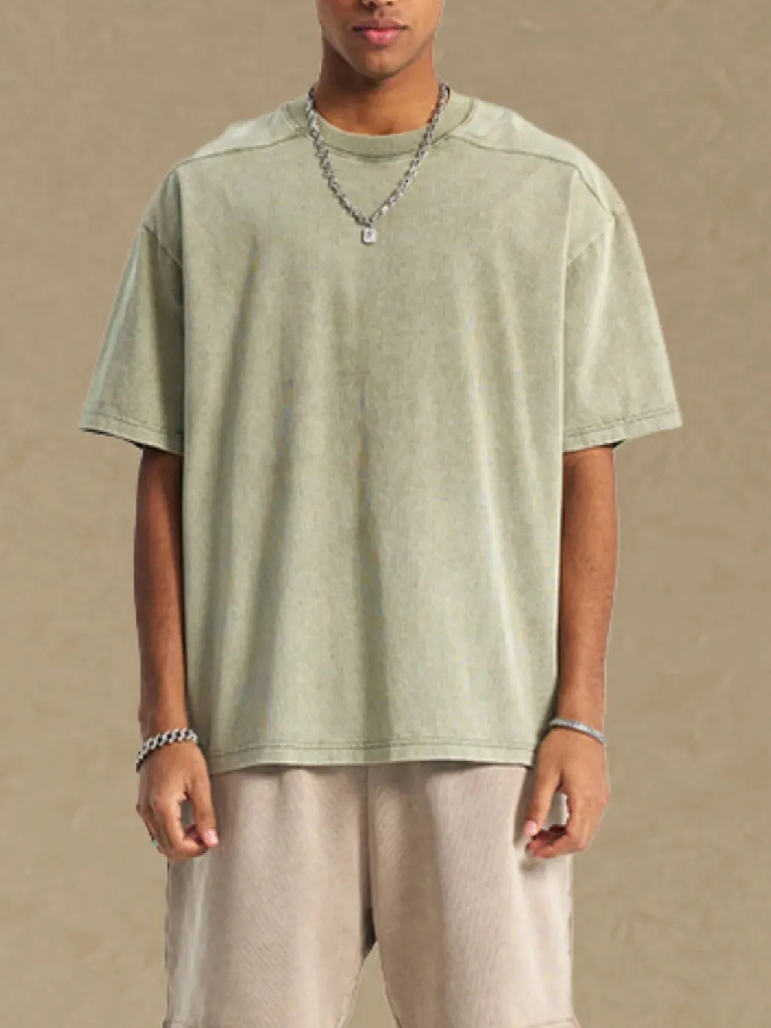 Men's Round Neck Half Sleeve T-Shirt sold by Gigi Laurent product image thumbnail 5