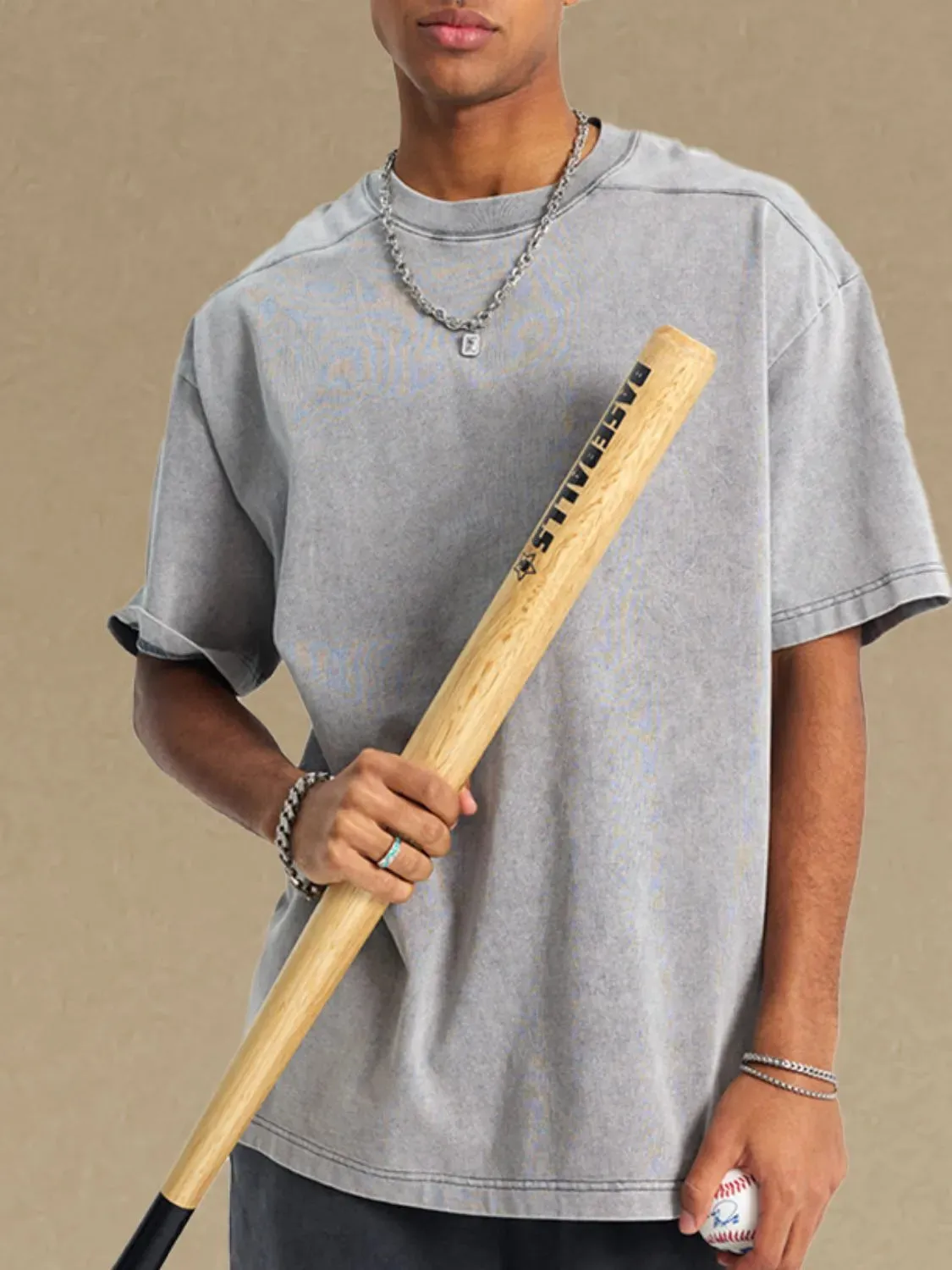 Men's Round Neck Half Sleeve T-Shirt sold by Gigi Laurent product image thumbnail 3