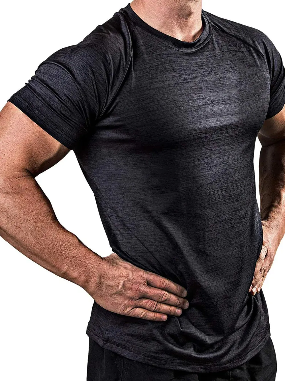 Men's Plus Size Round Neck Short Sleeve T-Shirt sold by Gigi Laurent product image thumbnail 2