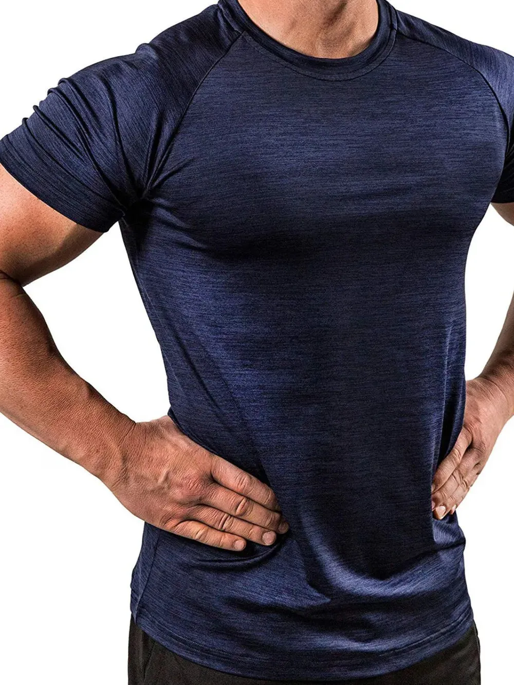 Men's Plus Size Round Neck Short Sleeve T-Shirt sold by Gigi Laurent product image thumbnail 4