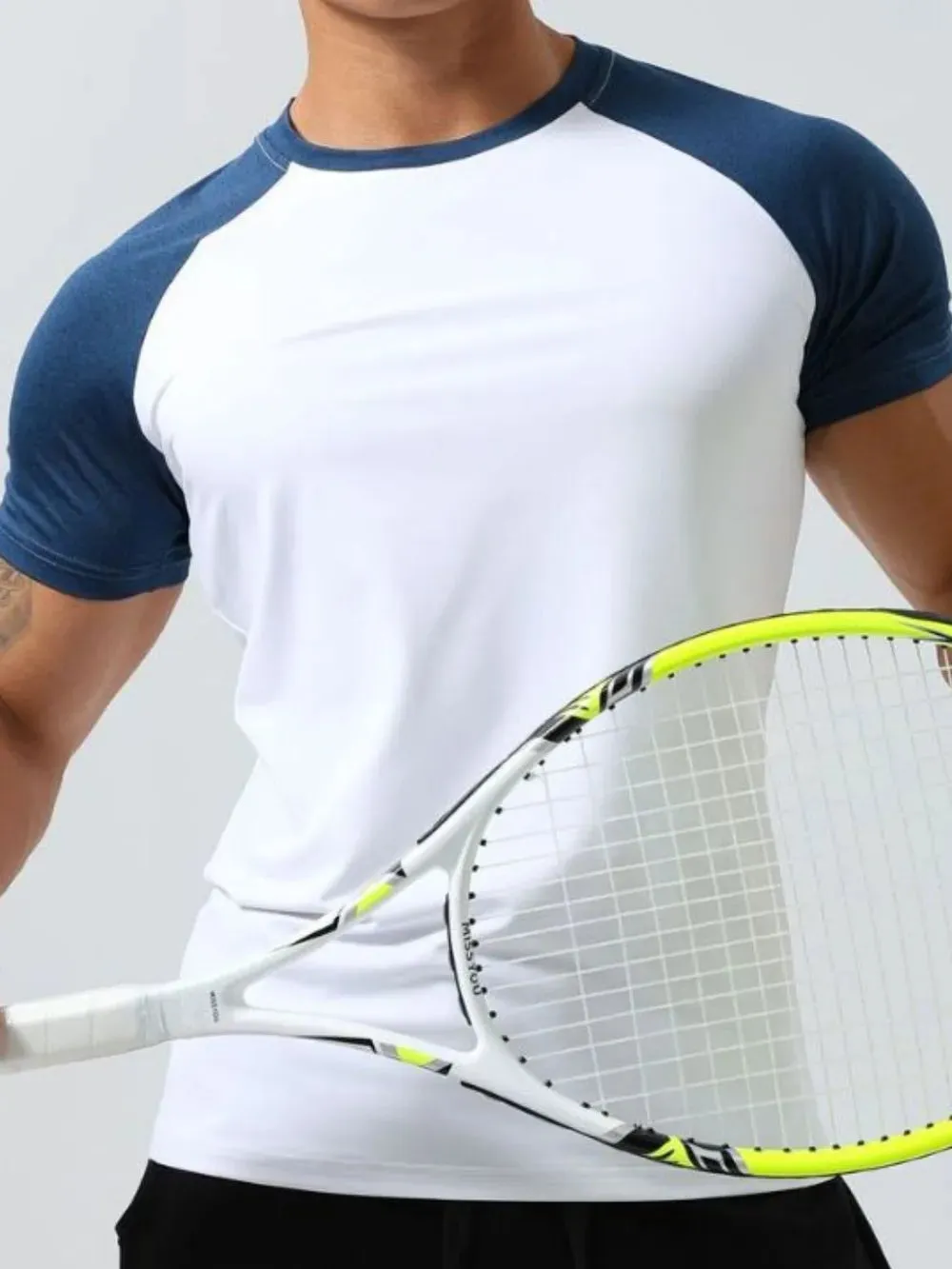 Men's Plus Size Round Neck Short Sleeve T-Shirt sold by Gigi Laurent product image thumbnail 2