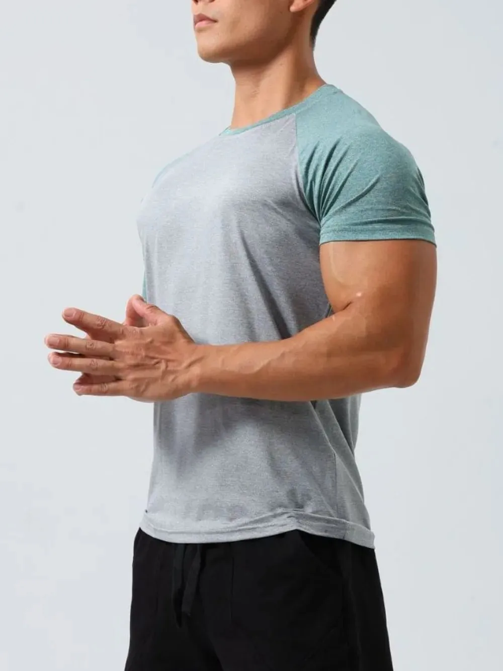 Men's Plus Size Round Neck Short Sleeve T-Shirt sold by Gigi Laurent product image thumbnail 3