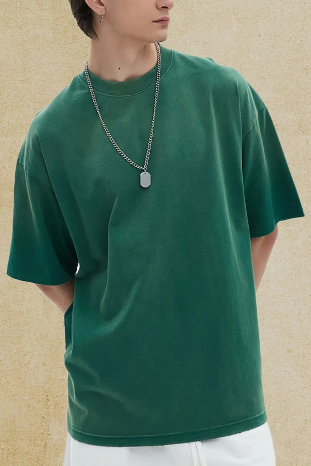 Men's Round Neck Half Sleeve T-Shirt sold by Gigi Laurent product image thumbnail 2