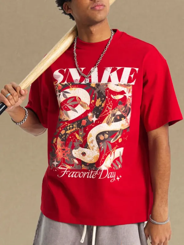 Men's Graphic Round Neck Half Sleeve T-Shirt sold by Gigi Laurent