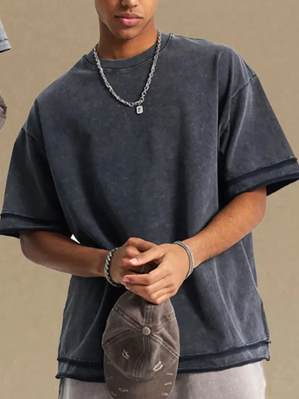 Men's Round Neck Half Sleeve T-Shirt sold by Gigi Laurent