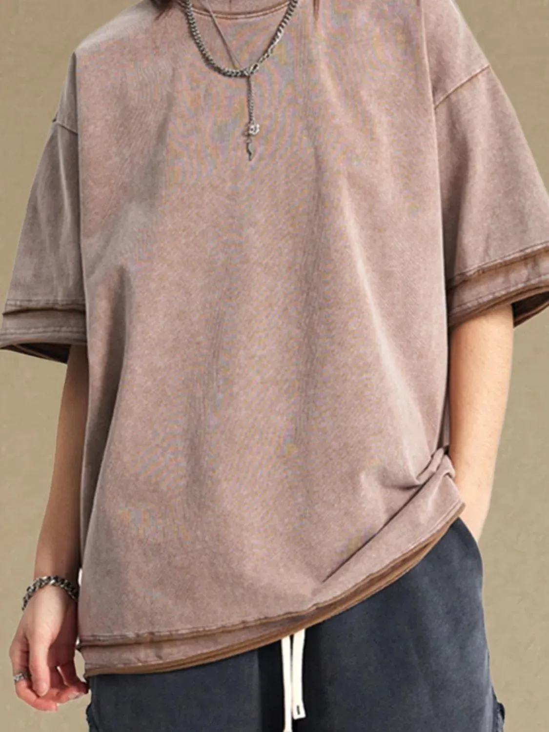 Men's Round Neck Half Sleeve T-Shirt sold by Gigi Laurent product image thumbnail 5