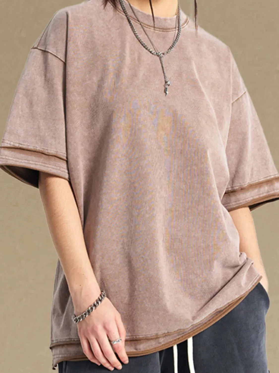 Men's Round Neck Half Sleeve T-Shirt sold by Gigi Laurent product image thumbnail 4