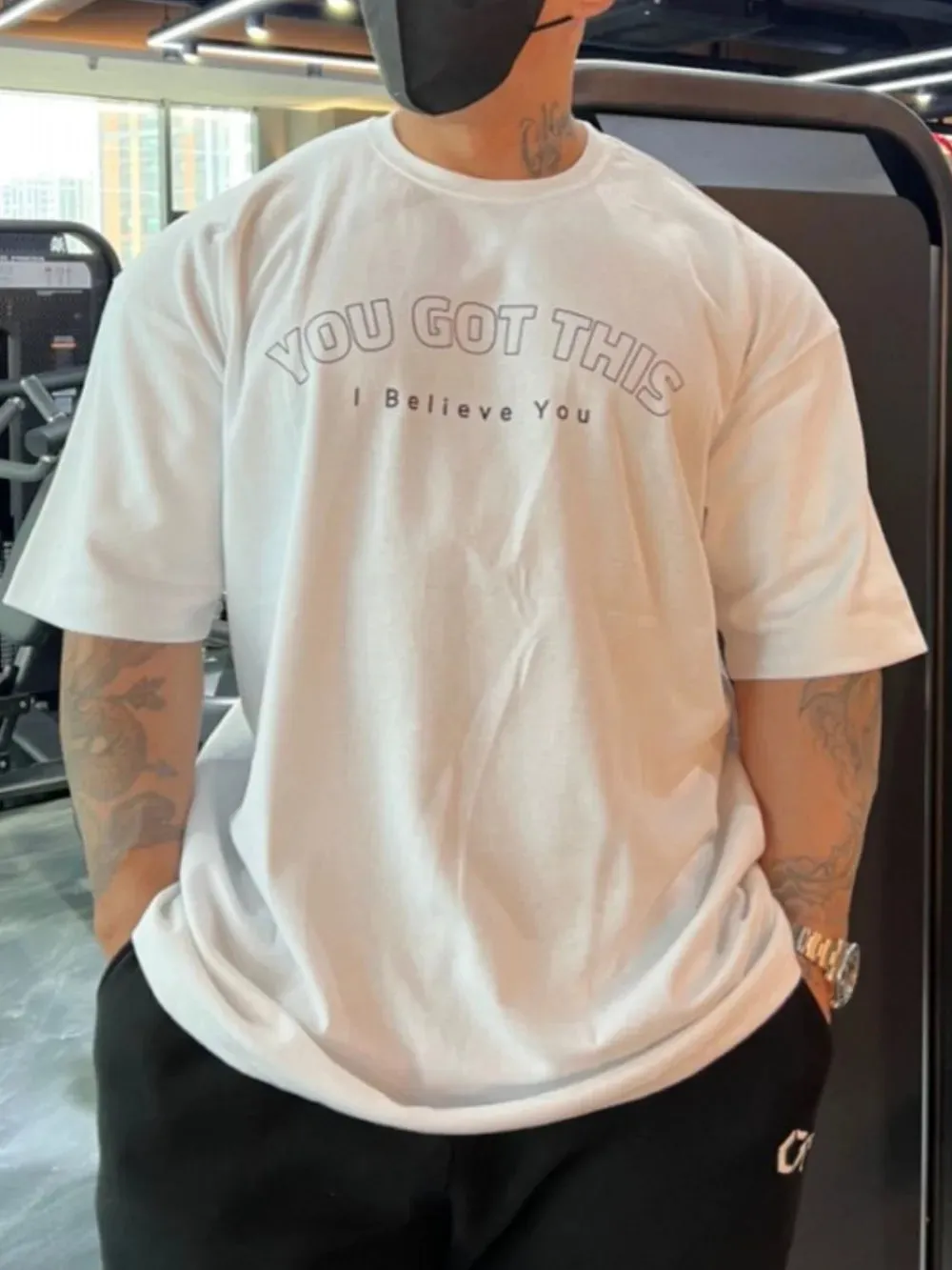 Men's Plus Size Round Neck Letter Graphic T-Shirt sold by Gigi Laurent product image thumbnail 4