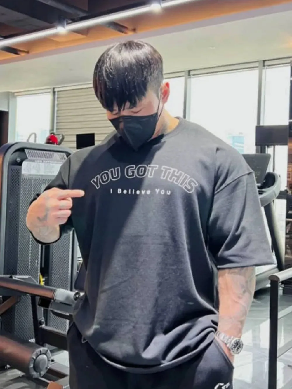 Men's Plus Size Round Neck Letter Graphic T-Shirt sold by Gigi Laurent