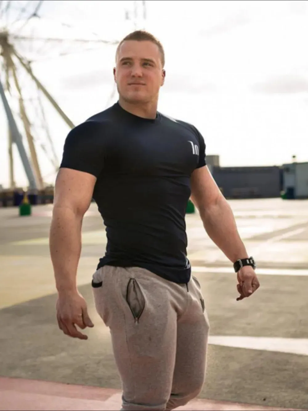 Men's Plus Size Round Neck Short Sleeve T-Shirt sold by Gigi Laurent product image thumbnail 5