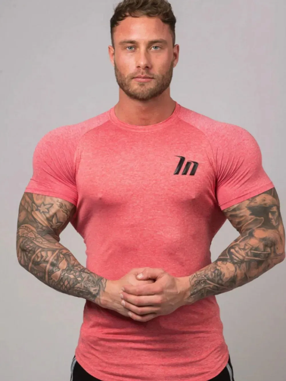 Men's Plus Size Round Neck Short Sleeve T-Shirt sold by Gigi Laurent product image thumbnail 4