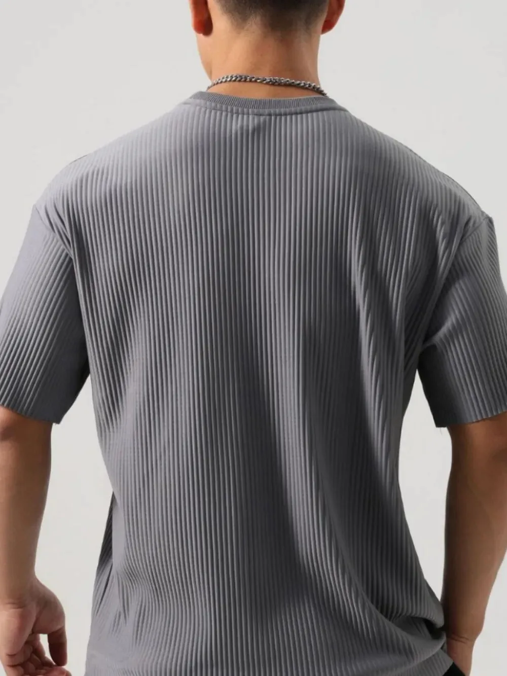 Men's Plus Size Round Neck Half Sleeve T-Shirt sold by Gigi Laurent product image thumbnail 4