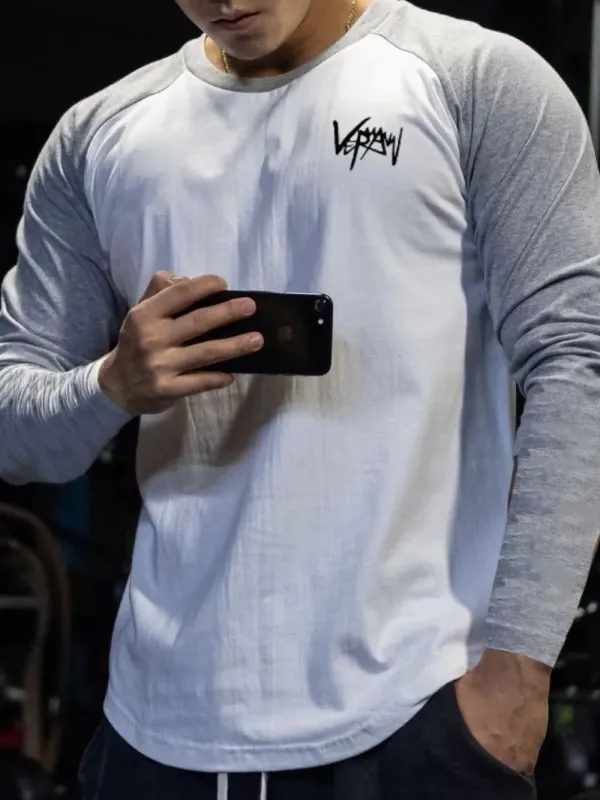 Men's Plus Size Round Neck Long Sleeve T-Shirt sold by Gigi Laurent