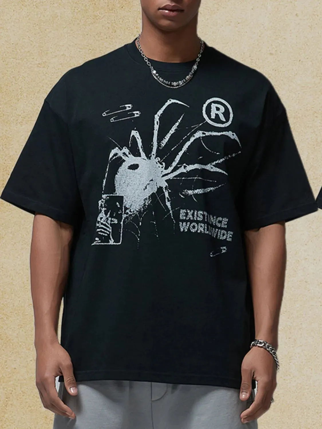 Men's Graphic Round Neck Half Sleeve T-Shirt sold by Gigi Laurent product image thumbnail 4