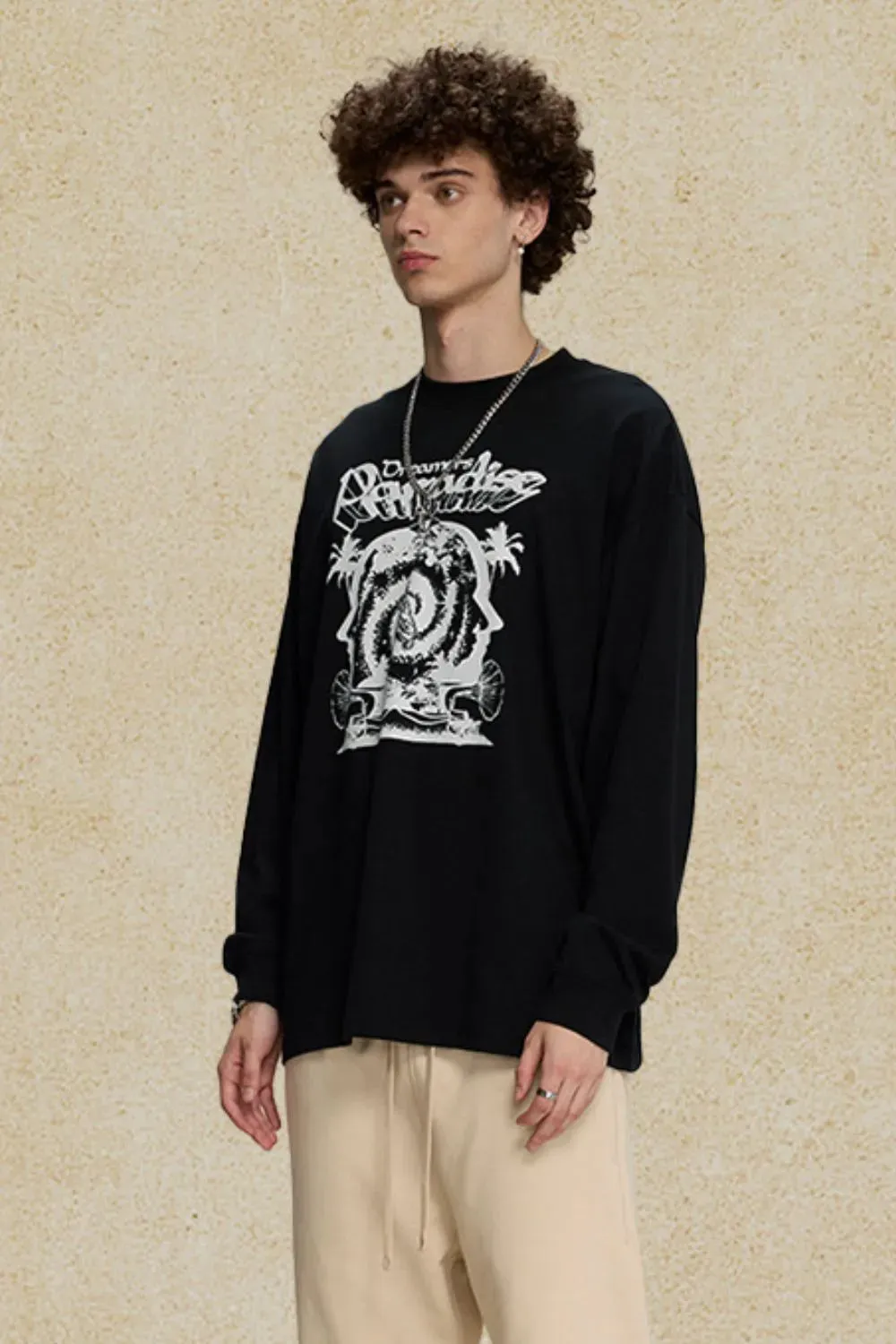 Men's Round Neck Graphic T-Shirt sold by Gigi Laurent product image thumbnail 4