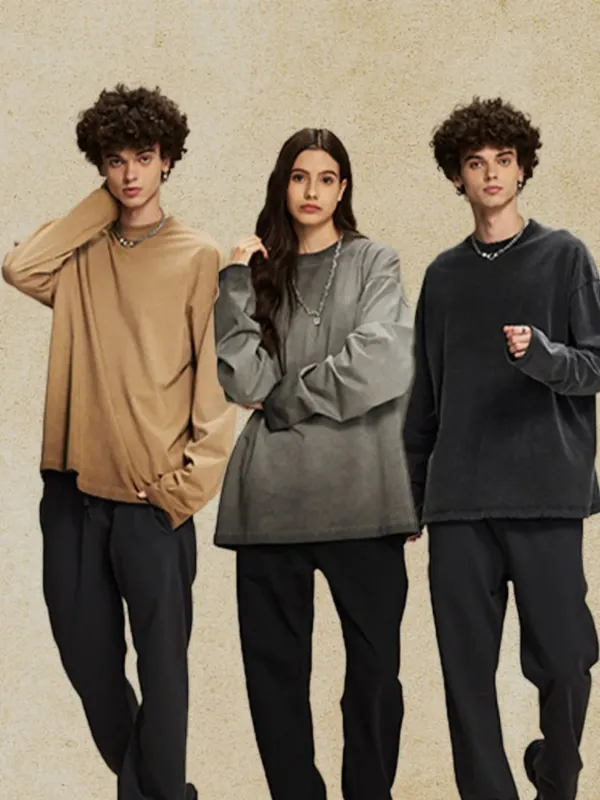 Men's Round Neck Long Sleeve T-Shirt sold by Gigi Laurent