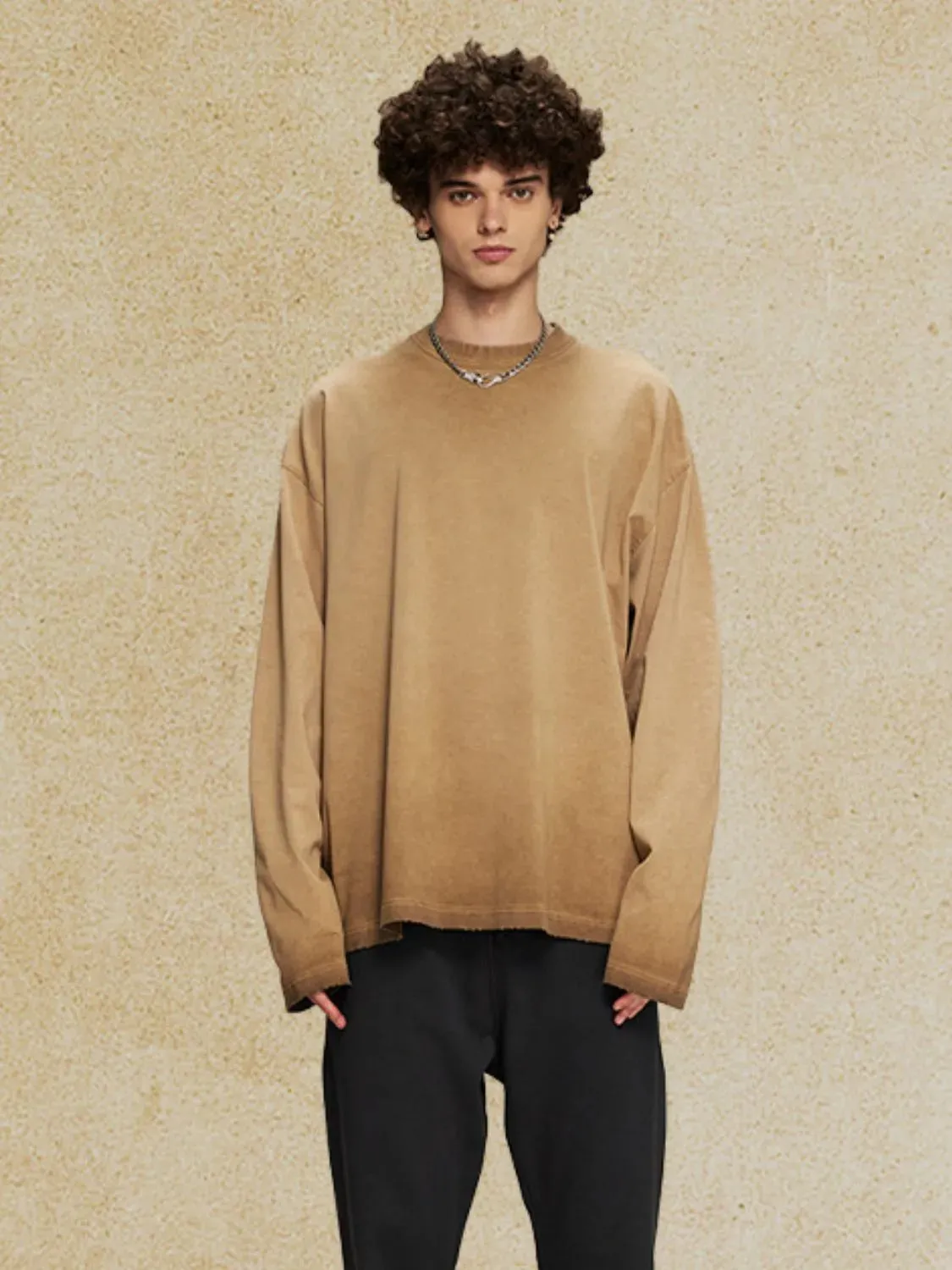 Men's Round Neck Long Sleeve T-Shirt sold by Gigi Laurent product image thumbnail 3