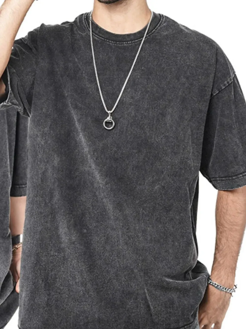 Men's Round Neck Short Sleeve T-Shirt sold by Gigi Laurent product image thumbnail 2