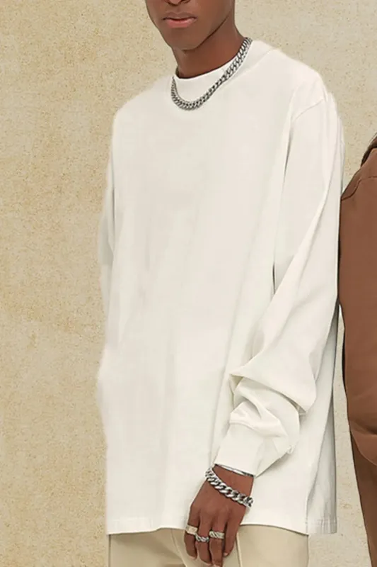 Men's Round Neck Long Sleeve T-Shirt sold by Gigi Laurent