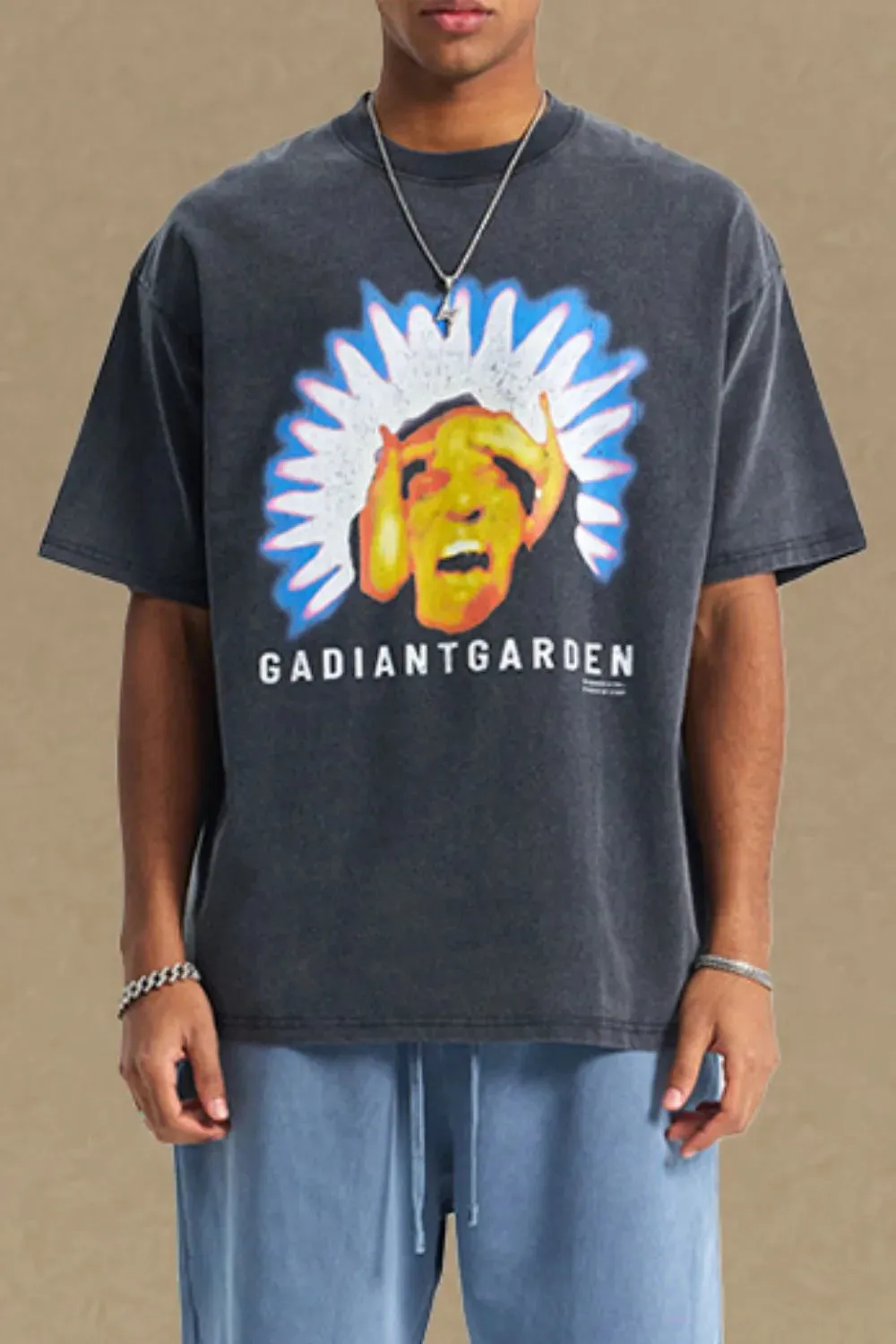 Men's Graphic Round Neck Half Sleeve T-Shirt sold by Gigi Laurent