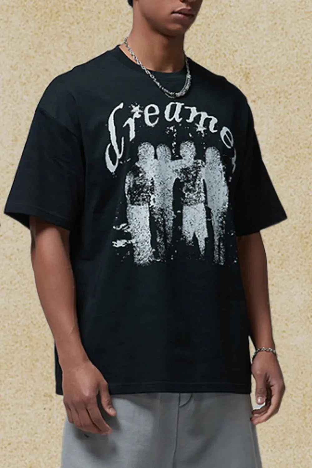 Men's Graphic Round Neck Half Sleeve T-Shirt sold by Gigi Laurent product image thumbnail 3