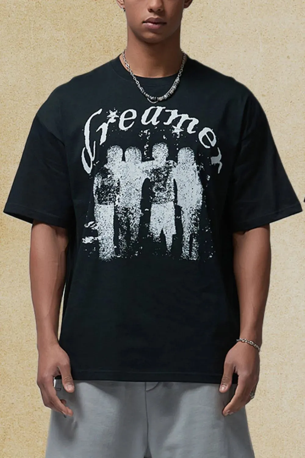 Men's Graphic Round Neck Half Sleeve T-Shirt sold by Gigi Laurent product image thumbnail 4