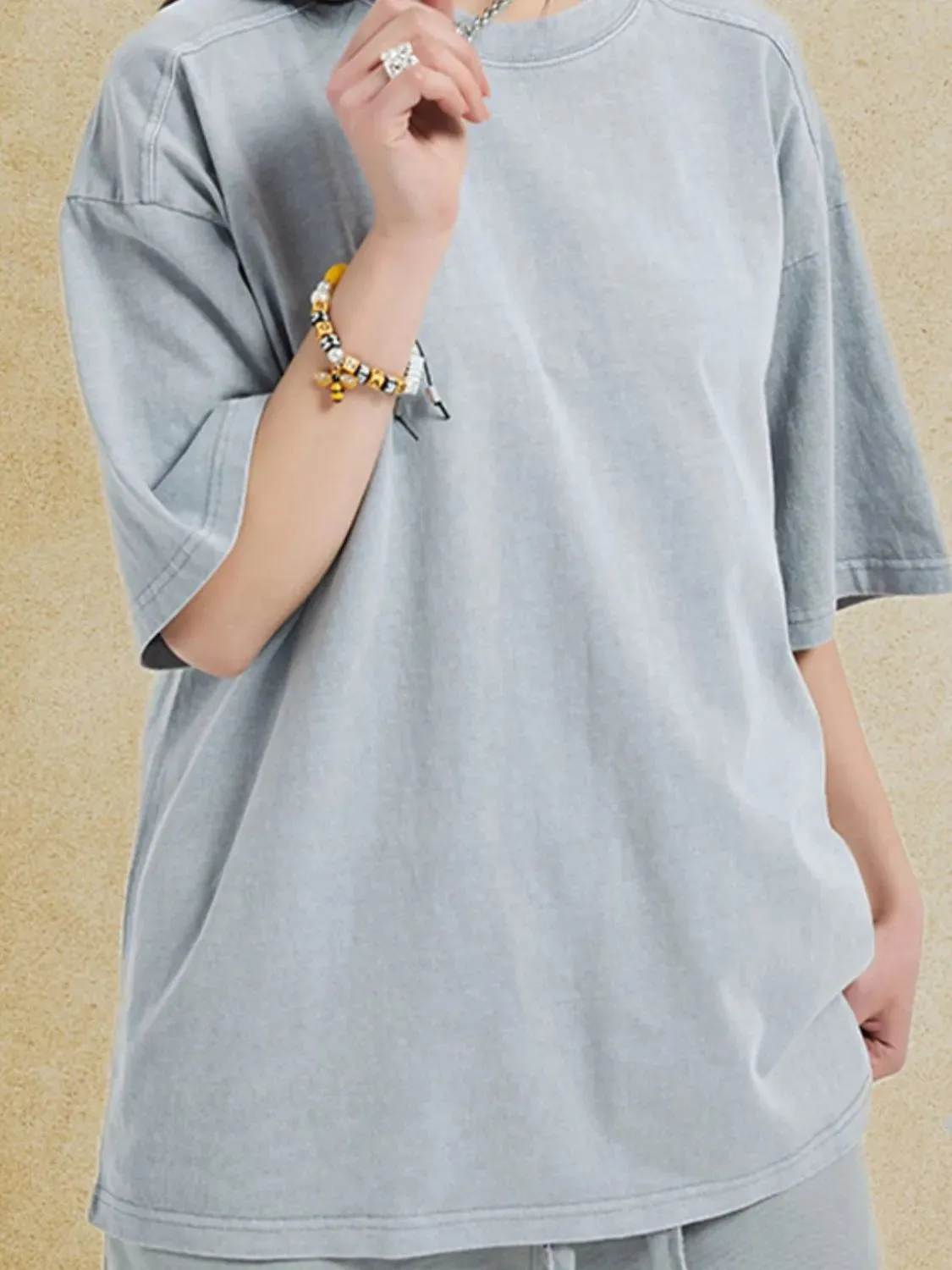 Men's Round Neck Half Sleeve T-Shirt sold by Gigi Laurent product image thumbnail 2