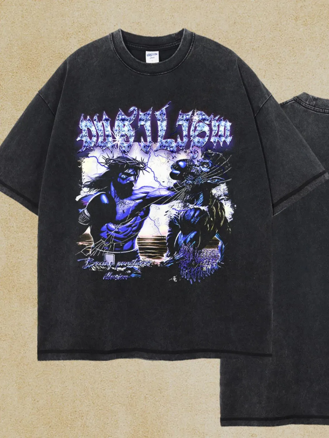 Men's Round Neck Half Sleeve Graphic T-Shirt sold by Gigi Laurent product image thumbnail 5