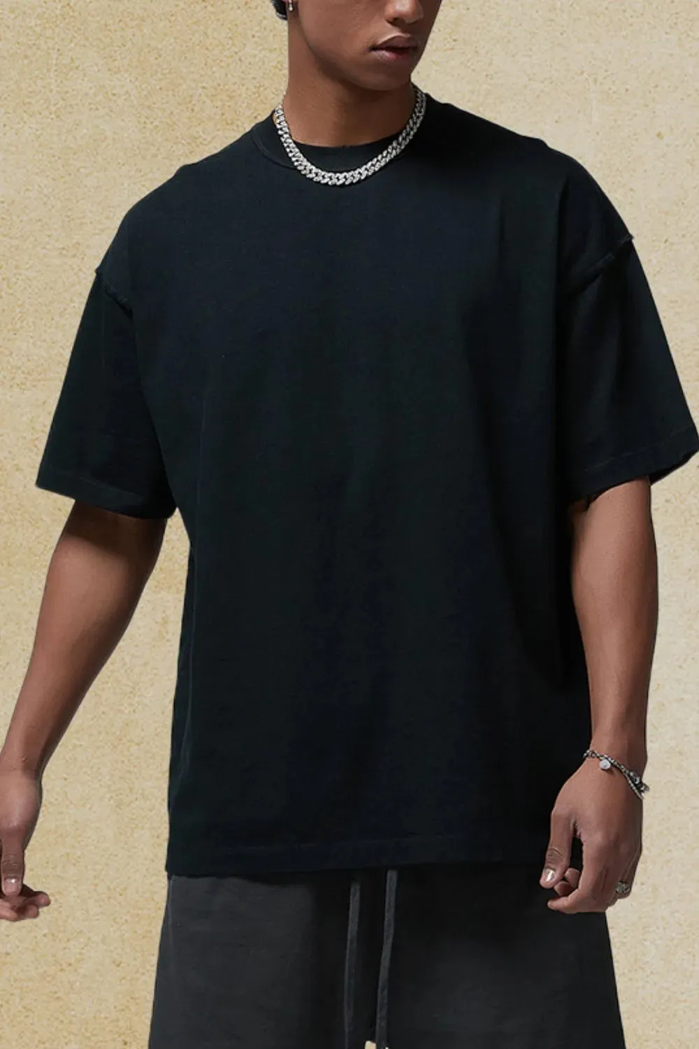 Men's Round Neck Half Sleeve T-Shirt sold by Gigi Laurent