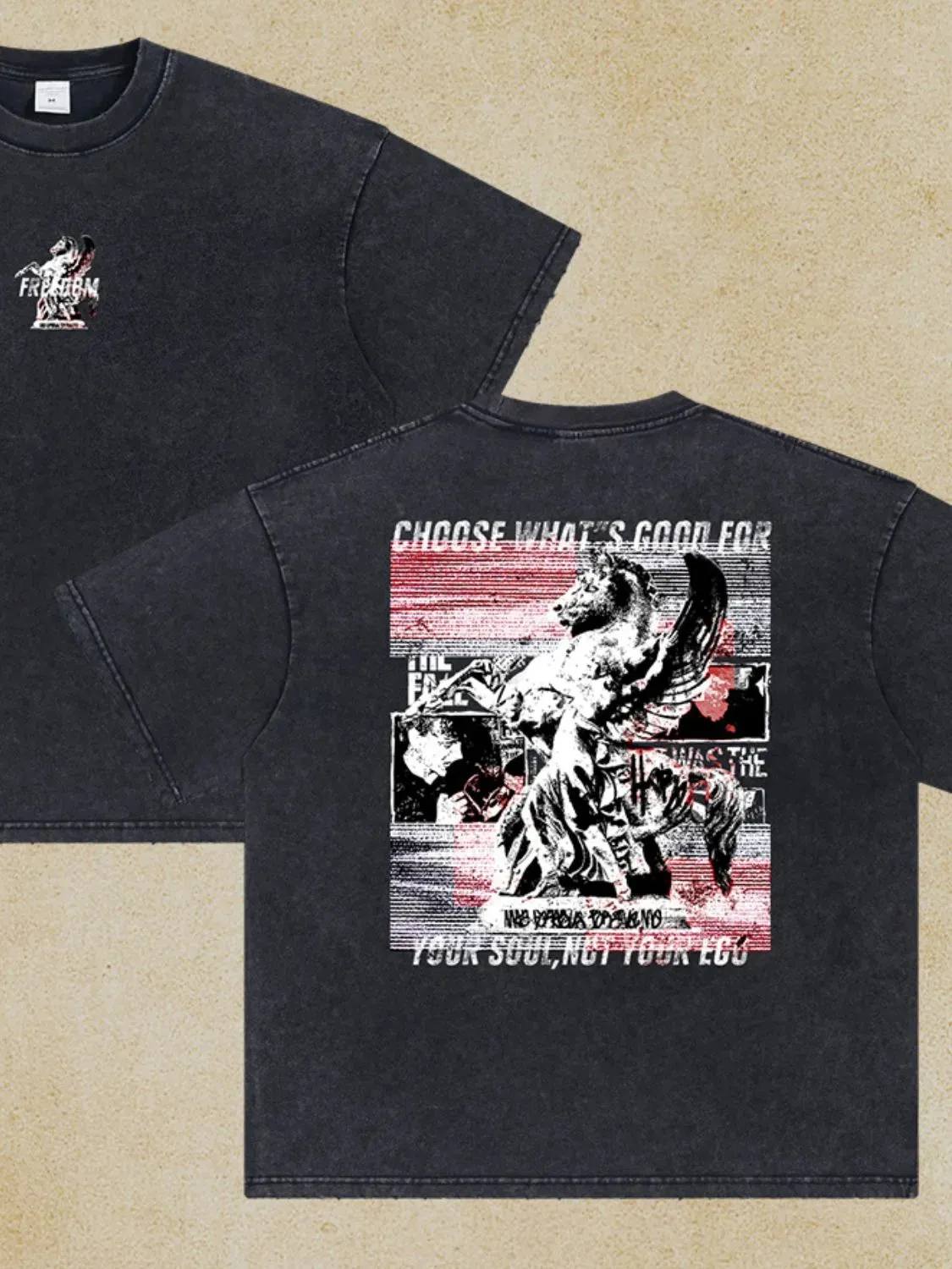 Men's Graphic Round Neck Half Sleeve T-Shirt sold by Gigi Laurent product image thumbnail 5