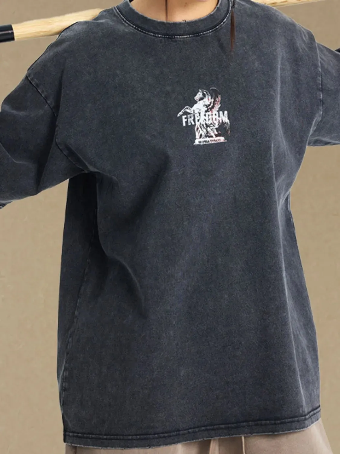 Men's Graphic Round Neck Half Sleeve T-Shirt sold by Gigi Laurent product image thumbnail 2