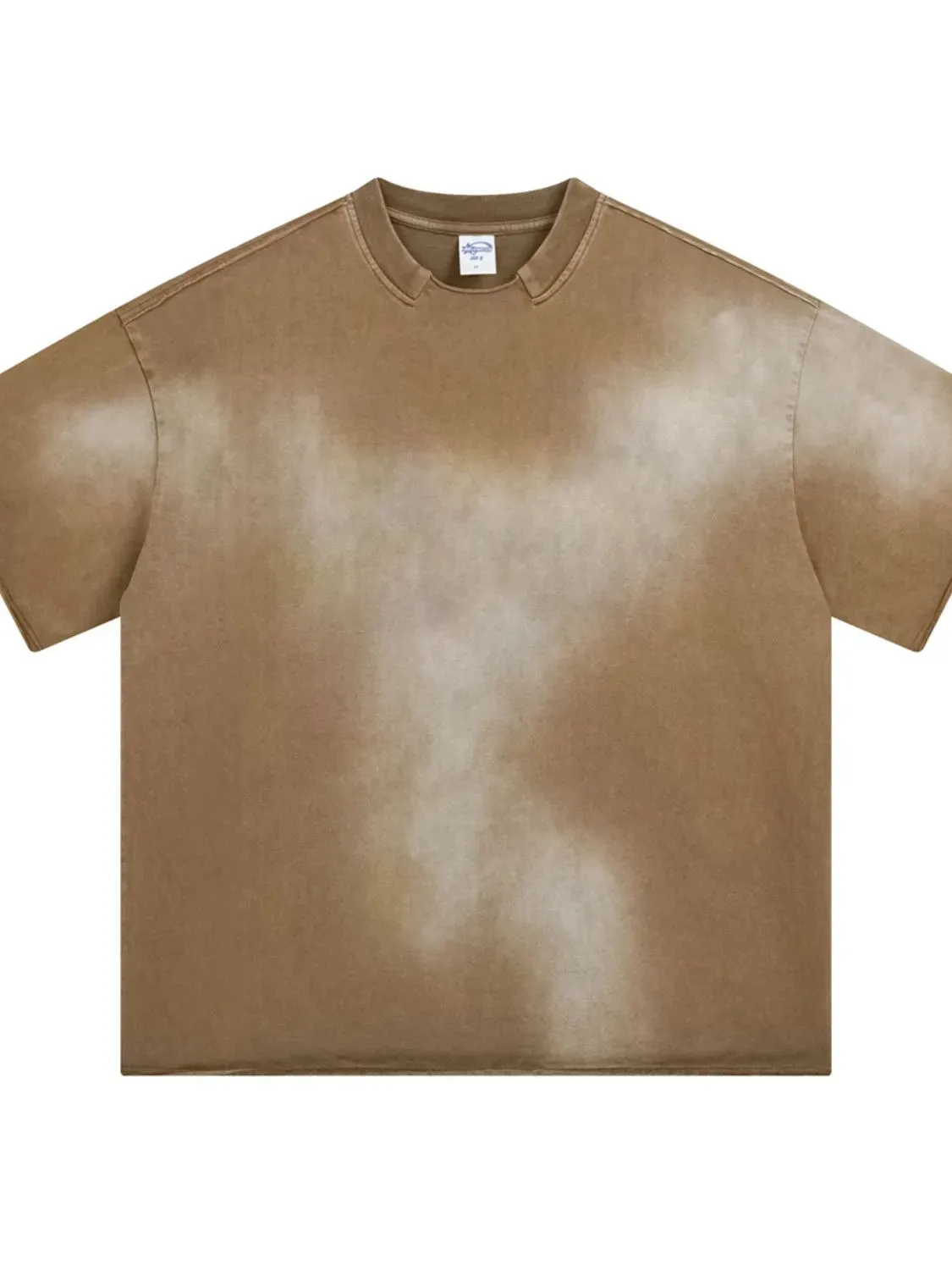 Men's Washed Round Neck Gradient T-Shirt sold by Gigi Laurent product image thumbnail 3