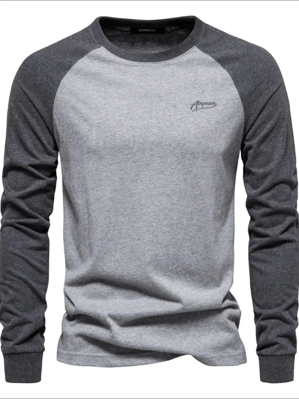 Men's Contrast Round Neck Raglan Sleeve T-Shirt sold by Gigi Laurent product image thumbnail 5