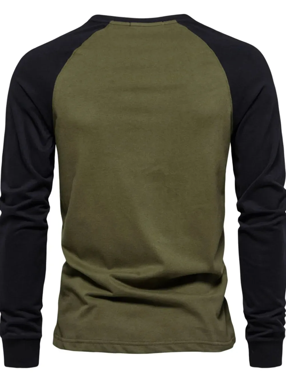 Men's Contrast Round Neck Raglan Sleeve T-Shirt sold by Gigi Laurent product image thumbnail 2