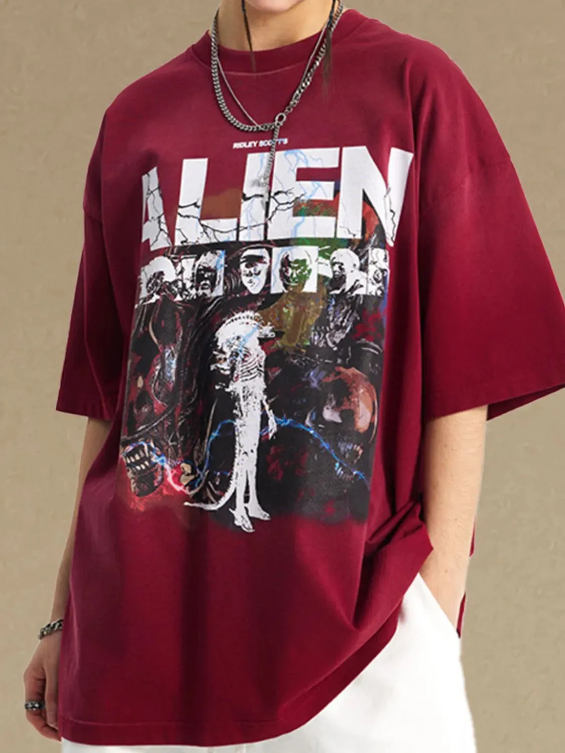 Men's Graphic Round Neck Half Sleeve T-Shirt sold by Gigi Laurent product image thumbnail 5